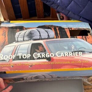 Durable Roof Top Cargo Carrier - Black and Gray